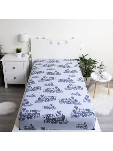 COFI 1453 Locomotive Kuschelige Bettwäsche Polyester, 90x200 + 25 cm in Mehrfarbig