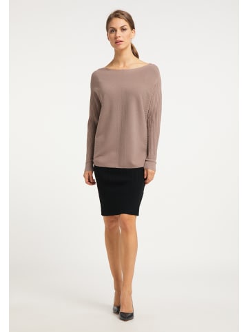 usha BLACK LABEL Strickpullover in Dunkeltaupe