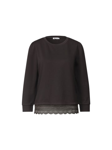 Street One Langarmshirt in Black Coffee
