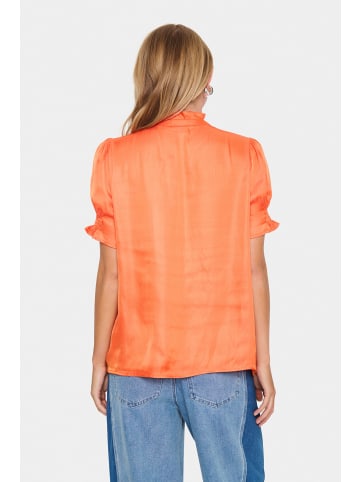 SAINT TROPEZ Langarm - Hemd VeeniSZ Gerade Passform in Tigerlily