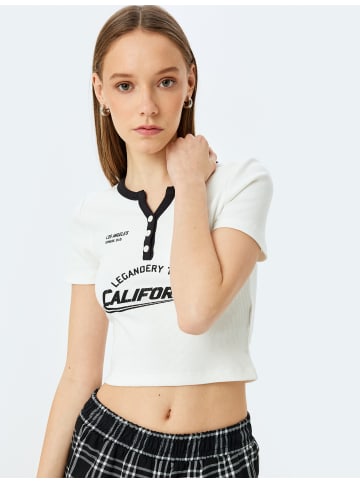 KOTON TSHIRT SS in Ekru