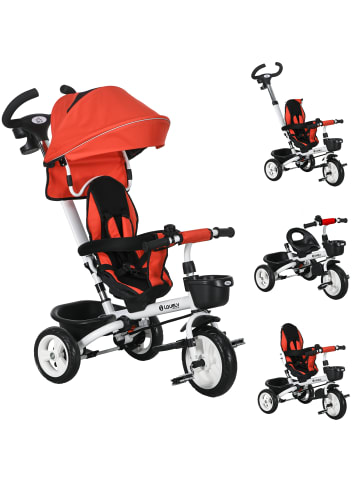 HOMCOM 6-in-1 Dreirad 112L x 50B x 104H cm