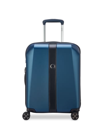 Delsey Promenade Hard 2.0 4-Rollen Kabinentrolley 55 cm in blau