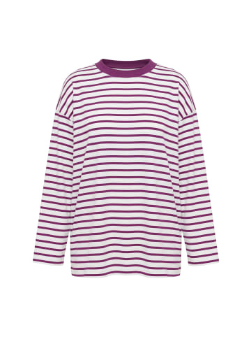 Studio Untold Langarmshirt in maulbeere