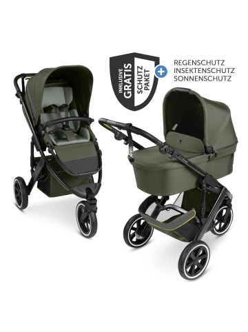 ABC-Design Kombi-Kinderwagen Salsa 5 Run - inkl. Babywanne, in gruen