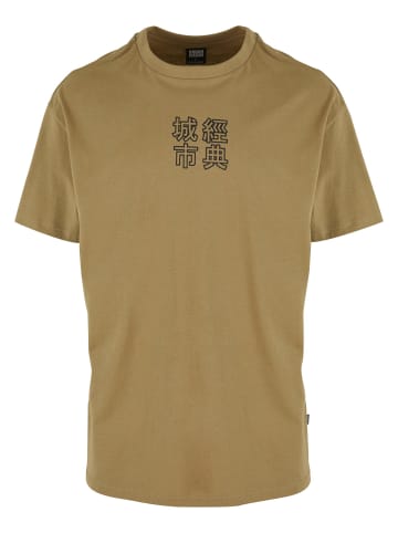 Urban Classics Urban Classics T-Shirts in khaki/black