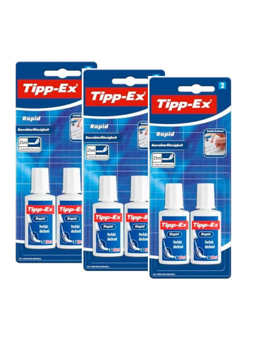 Bic Rapid 6 x 25ml Korrekturflüssigkeit für präzises Ausbessern