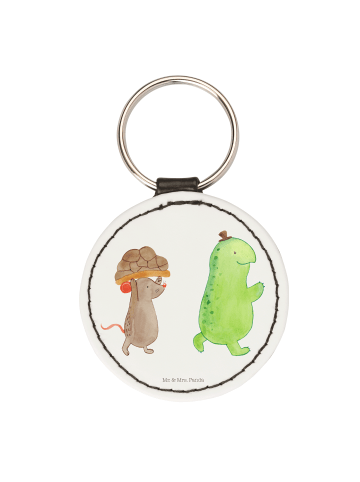 Mr. & Mrs. Panda Anhänger Schildkröte Maus ohne Spruch in Weiß