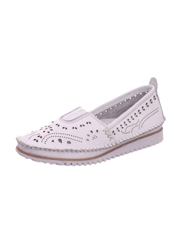 Esgano Damenslipper sportlicher Boden Da.-Ballerina in  Weiß