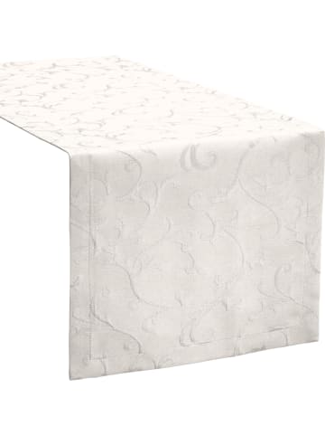 Erwin Müller Jacquard, Baumwollmischung Tischläufer Düsseldorf in creme
