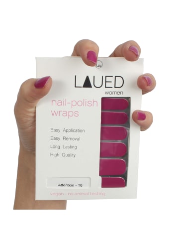 VARGU LAUED vegane Nagelfolien solid purple in Attention