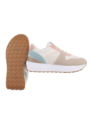 Ital-Design Freizeitschuh in Beige und Weiß