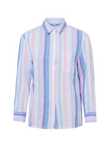 Marie Lund Leinenbluse in blau - 0017