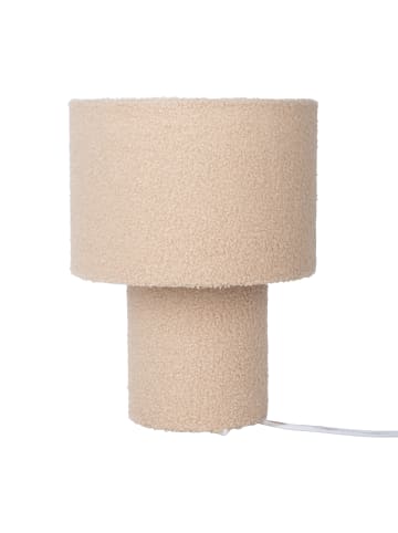 näve Tischleuchte "FLUFFY" in beige - (L)23 cm x (B)23 cm x (H)31 cm