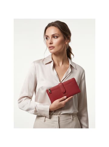 Lazarotti Bologna Leather Geldbörse Leder 20 cm in red