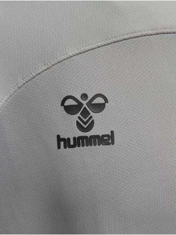 Hummel Sweatshirt Mit Kurzem Reißverschluss Hmllead Half Zip in GREY MELANGE