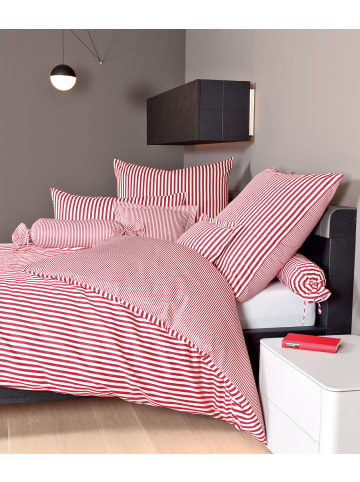 Janine Baumwoll Bettwäsche modernclassic in rot