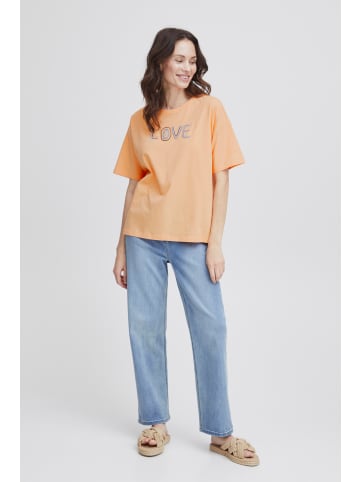 Fransa T-shirt FRKOKO Oversize fit in Apricot Wash mix