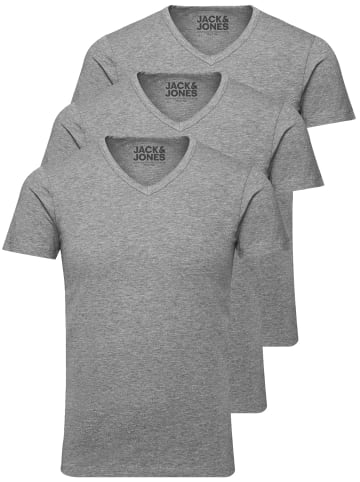 Jack & Jones 3er-Set  T-Shirt in Grey/grey/grey
