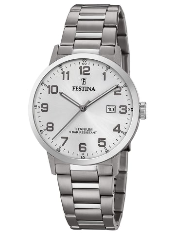 Festina Herren-Armbanduhr Titan Silber