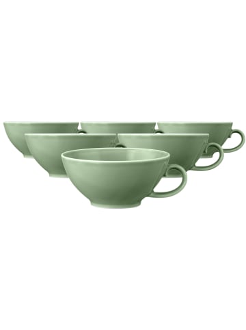 Seltmann Weiden 6er Set Teetassen Beat Color Glaze in 140 ml in Salbeigrün