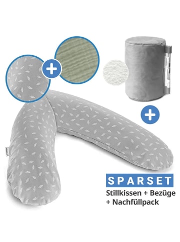 Theraline 4-tlg. Stillkissen Sparset Das Original 190 in grau,gruen,motiv