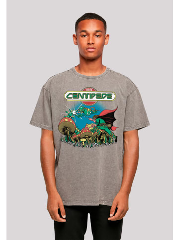 F4NT4STIC Oversize T-Shirt Centipede Atari Retro Gaming in Asphalt