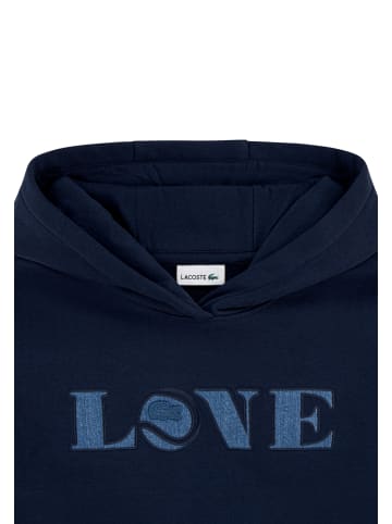 Lacoste Hoodie 'Love' in dunkelblau