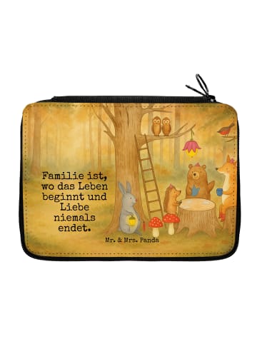 Mr. & Mrs. Panda Mäppchen Waldtiere Picknick Design mit Spruch in Weiß