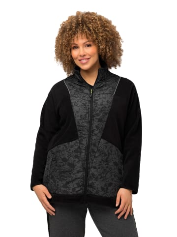 Ulla Popken Sweatjacke in schwarz