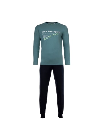 Sanetta Pyjama in Blau/Grün