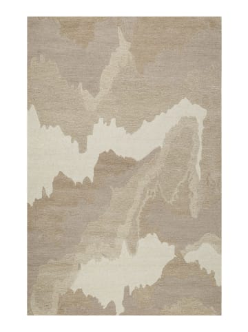 Wecon Home Wollteppich Carlo in Beige/Hellbraun meliert