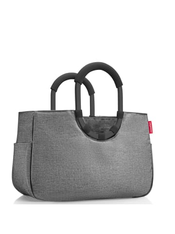 Reisenthel loopshopper M / Shopper 40 cm (frame raffia black) in frame twist silver