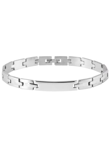 Adeliás Herren Armband aus Edelstahl 20 cm in silber