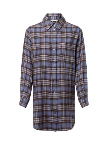 Marie Lund Nachthemd in blau braun - 0001