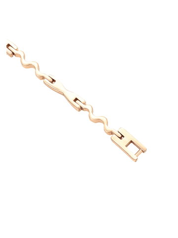 faina Women Chain Link Bracelet in Rose Gold