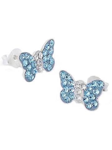 schmuck23 Silber Ohrringe 925 Schmetterling 0,8 cm x 0,8 cm
