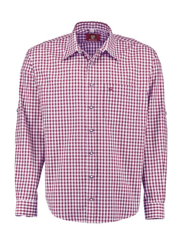 OS-Trachten Trachtenhemd 120001-2602 in bordeaux