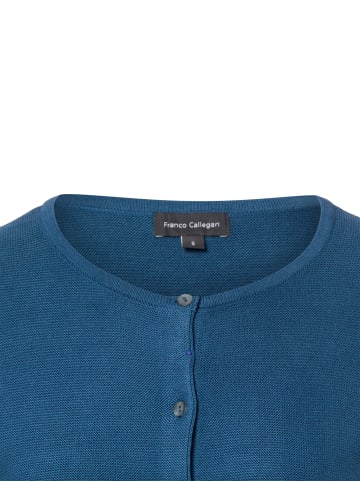 Franco Callegari Strickjacke in indigo - 0011