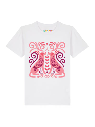 wat? Apparel T-Shirt Hundeliebe in Weiß