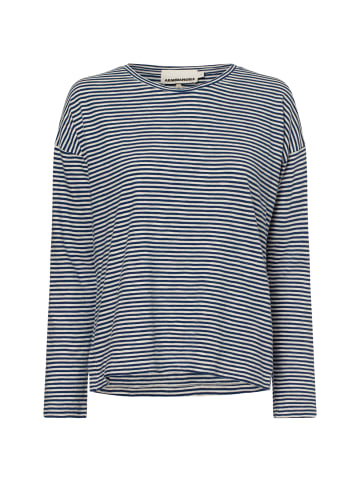 armedangels Langarmshirt Xianaa in blau weiß