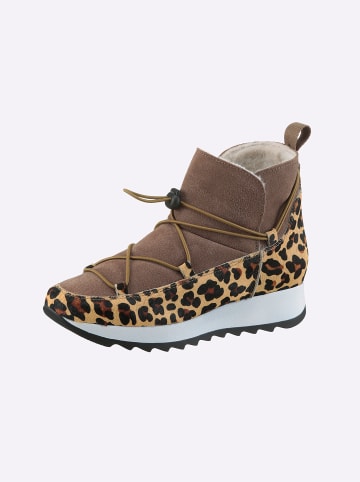 Heine Stiefelette in braun-leo