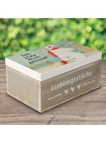 Mr. & Mrs. Panda Erinnerungsbox Einhorn Krankenschwester Design ... in Weiß