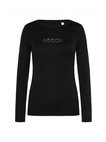 soccx Longsleeve 'Basic' in schwarz