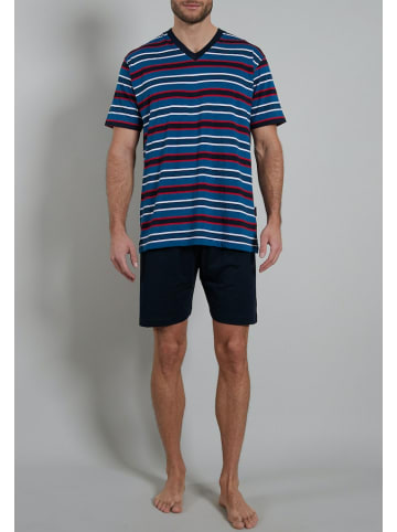 CECEBA Pyjama kurz für Herren in blau