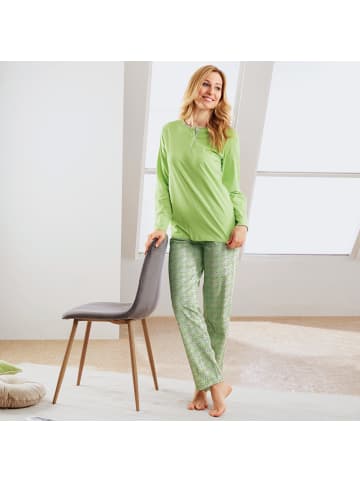 Erwin Müller Single-Jersey Schlafanzug in apfelgrün