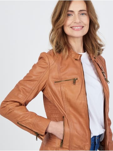 JCC Lederjacke Sirpa in dark cognac