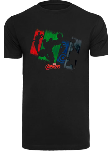 F4NT4STIC T-Shirt Marvel Superhelden Avengers Team Punch Out in schwarz