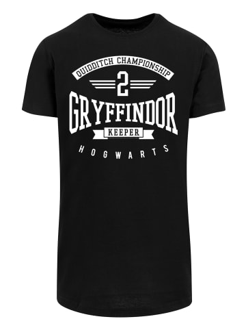 F4NT4STIC Long Cut T-Shirt Harry Potter Gryffindor Keeper in schwarz