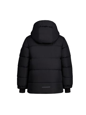 Icepeak Louin Winterjacke mit Kapuze und Schneefang in Schwarz